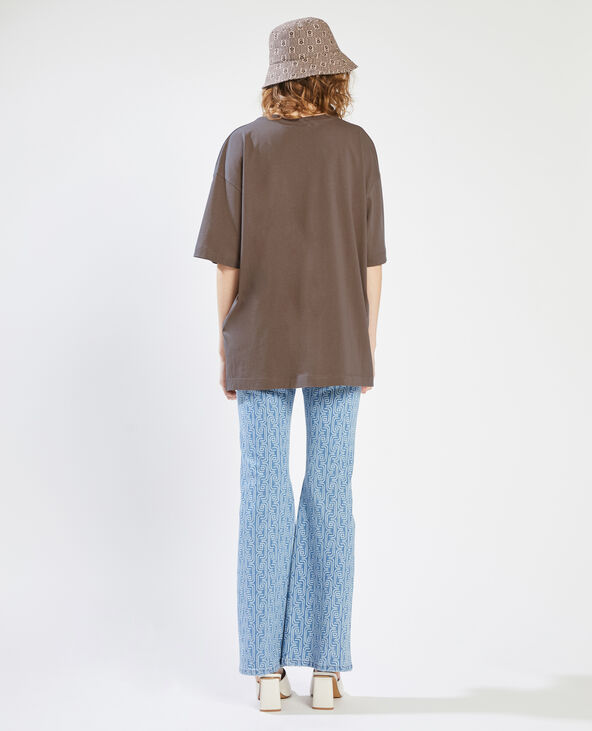 T-shirt oversize taupe - Pimkie