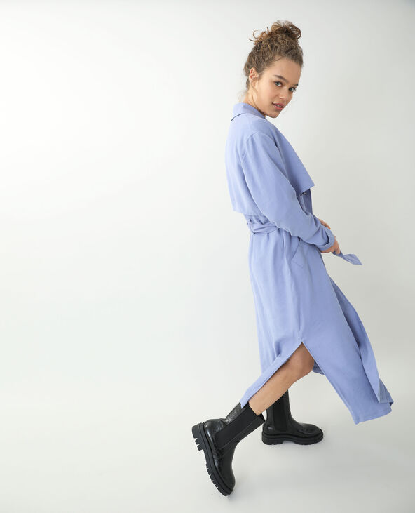 Trench fluide bleu foncé - Pimkie