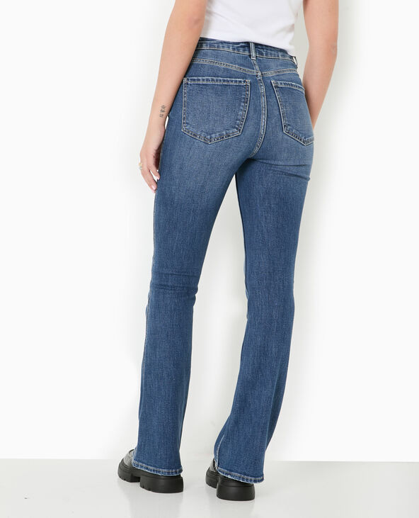 Jean flare taille haute bleu foncé - Pimkie