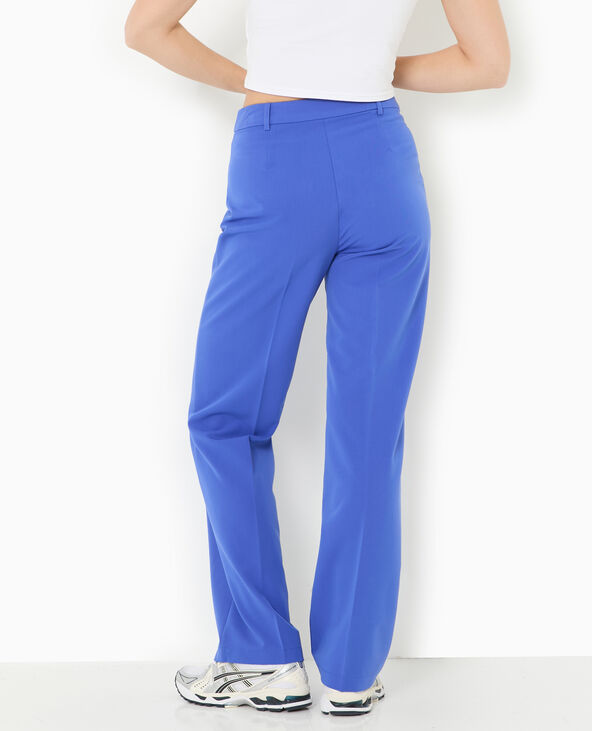 Pantalon city droit bleu électrique - Pimkie