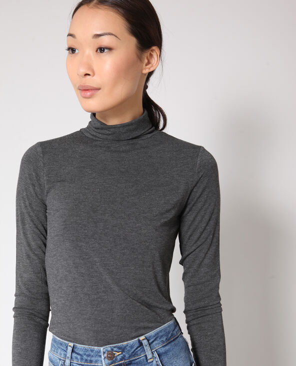 Sous pull gris femme clearance