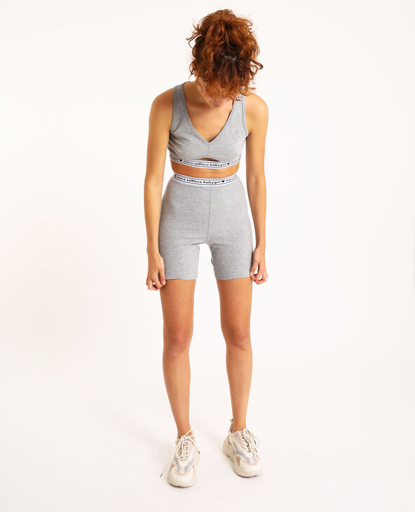 Brassière lounge wear gris chiné - Pimkie