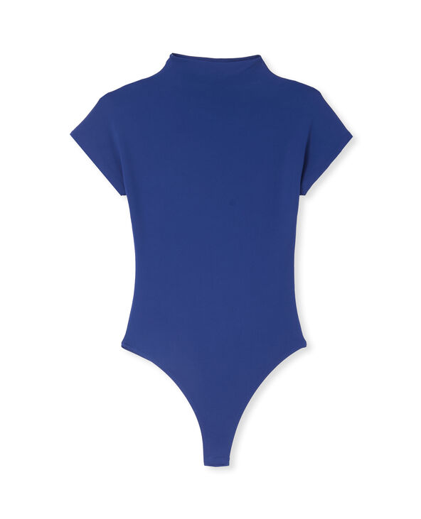 Body manches courtes col montant bleu marine - Pimkie