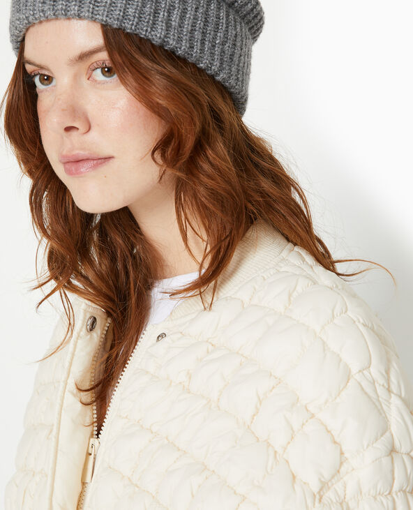 Blouson matelassé forme bomber blanc - Pimkie