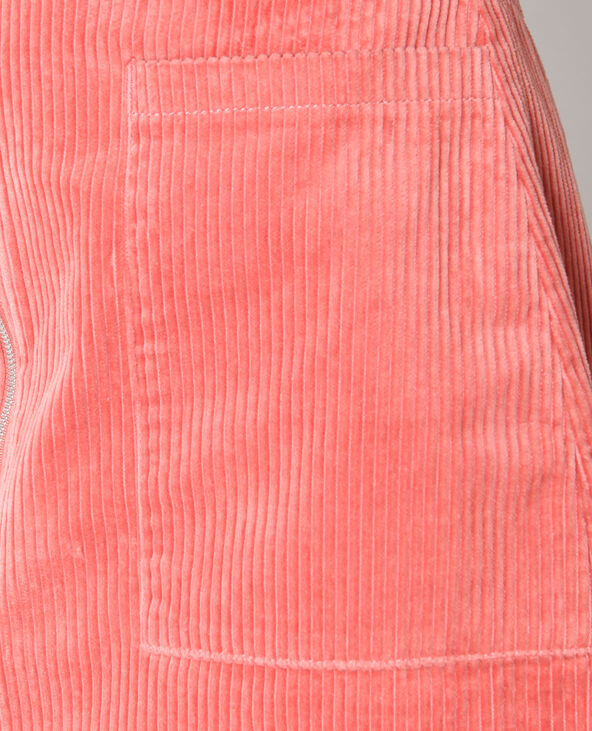 Jupe velours rose clair - Pimkie