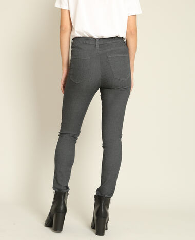 Jegging taille haute gris foncé - Pimkie