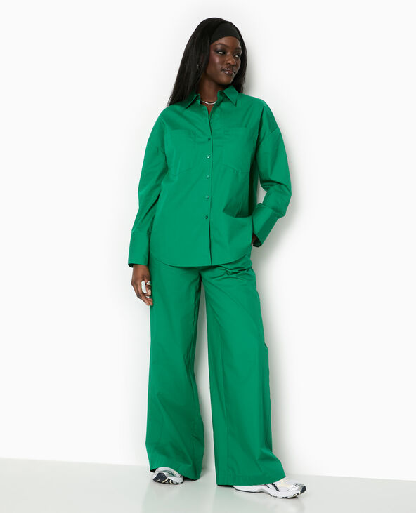 Chemise oversize avec poches vert - Pimkie