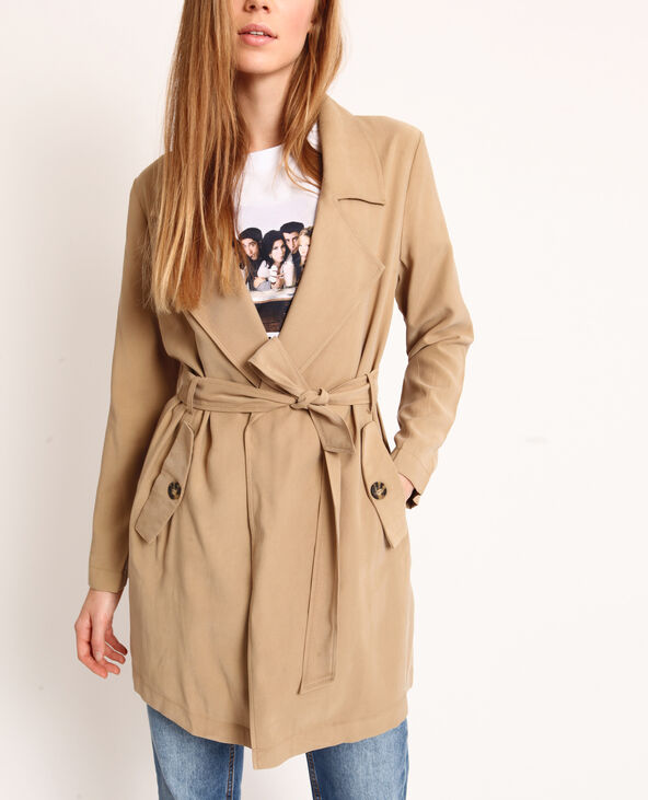 Trench fluide taupe - Pimkie