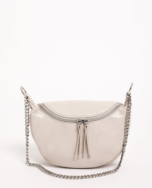 Sac demi-lune blanc - Pimkie