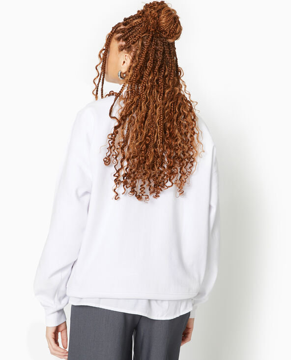 Sweat oversize avec print et broderie GIANTS blanc - Pimkie
