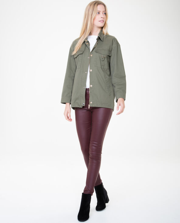 Skinny 7/8 enduit violet - Pimkie