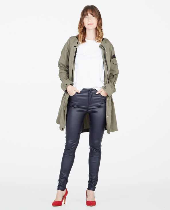 Skinny 7/8 enduit bleu marine - Pimkie
