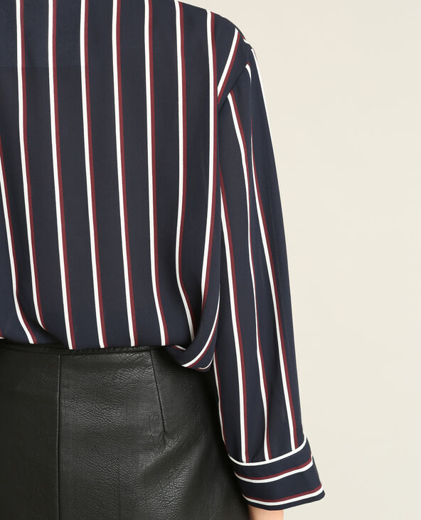 Chemise style pyjama bleu marine - Pimkie