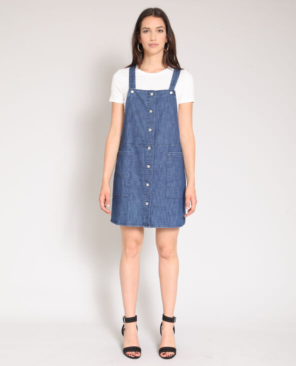 Robe courte en jean bleu - Pimkie
