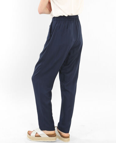 Pantalon fluide bleu marine - Pimkie