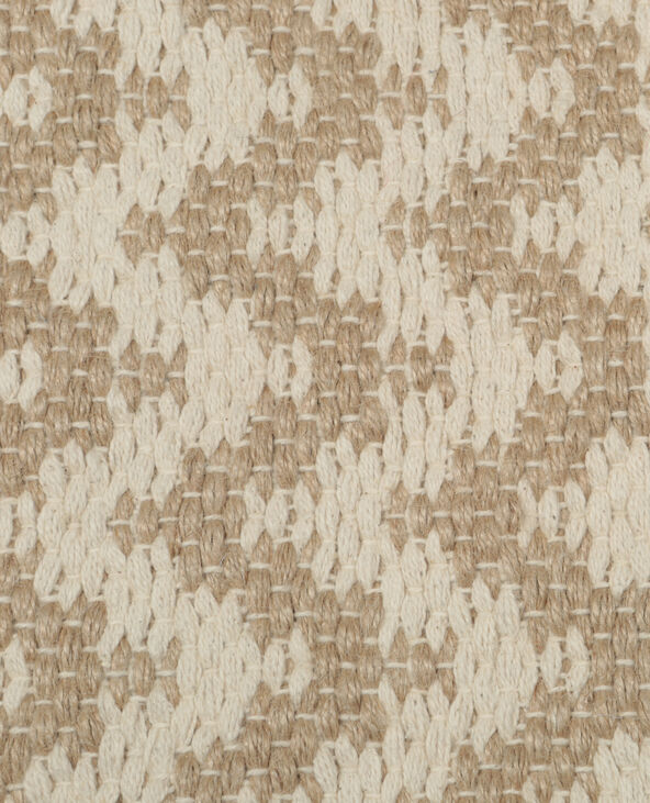 Tapis tissé zigzag blanc - Pimkie
