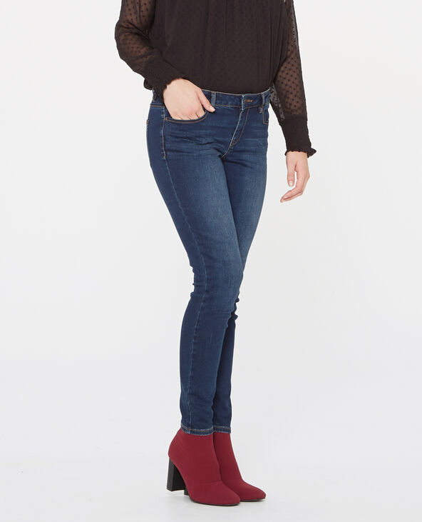 Jean skinny mid waist bleu foncé - Pimkie