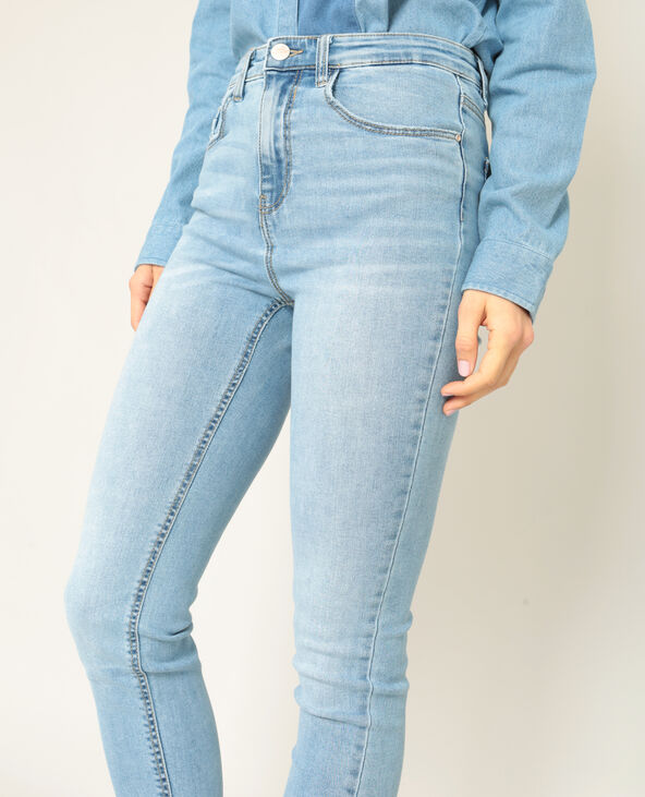 Jean skinny taille haute bleu - Pimkie