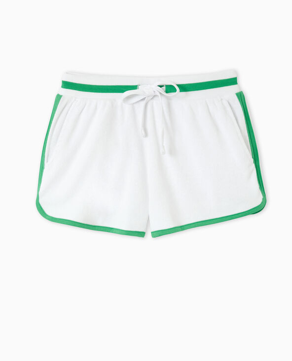 Short en tissu éponge blanc - Pimkie