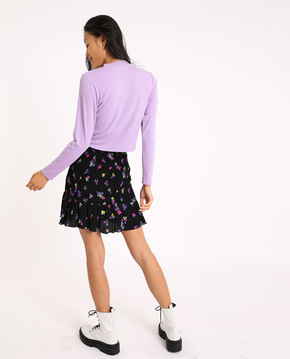 Jupe en smock noir - Pimkie