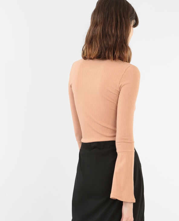 T-shirt manches pagodes vieux rose - Pimkie