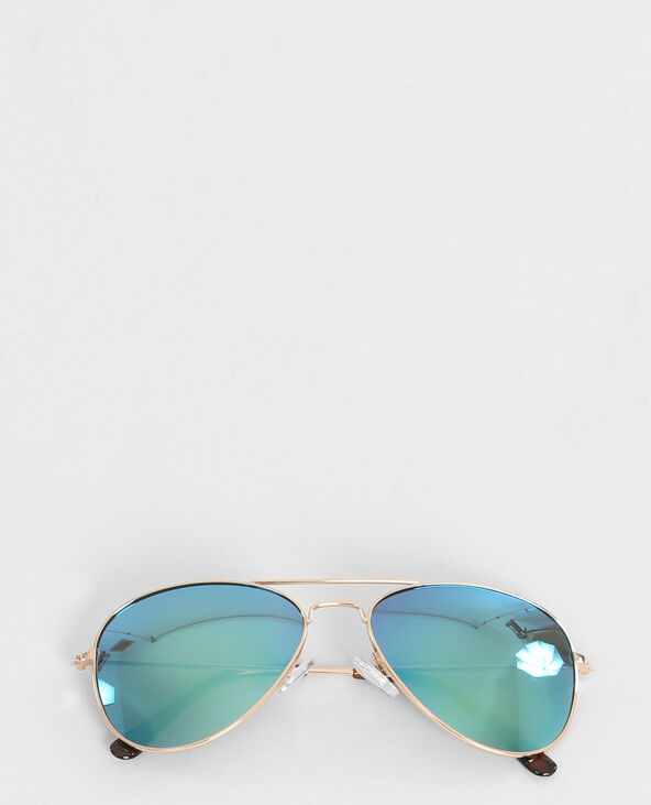 Lunettes de soleil aviateur doré - Pimkie