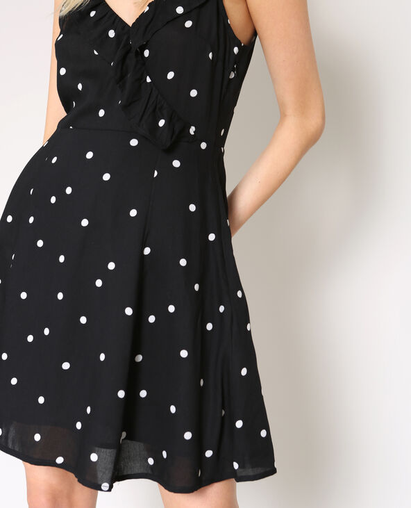 Robe à pois noir - Pimkie