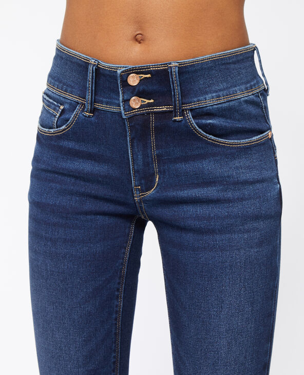 Jean skinny push-up avec double bouton bleu marine - Pimkie