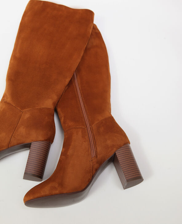Bottes suédine marron - Pimkie