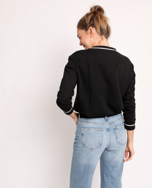 Sweat uni noir - Pimkie