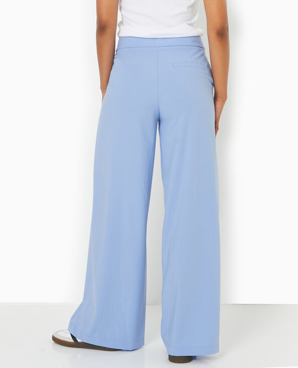 Pantalon large et droit taille regular bleu - Pimkie