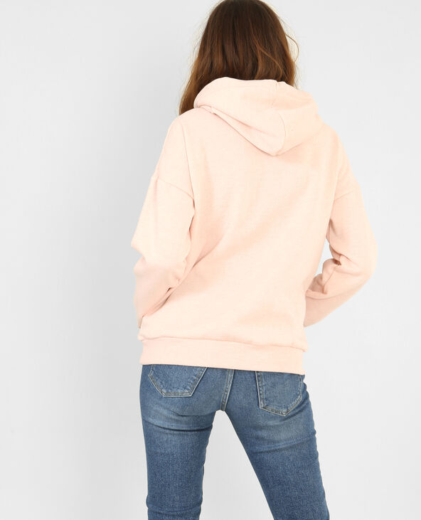 Sweat à capuche rose clair - Pimkie