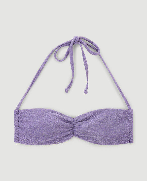 Haut de maillot de bain bandeau violet - Pimkie