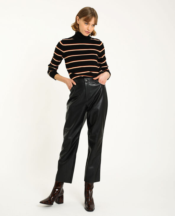 Pantalon simili cuir noir - Pimkie
