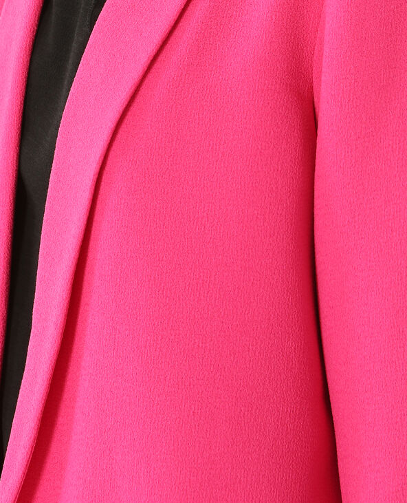 Blazer en crêpe rose fuchsia - Pimkie