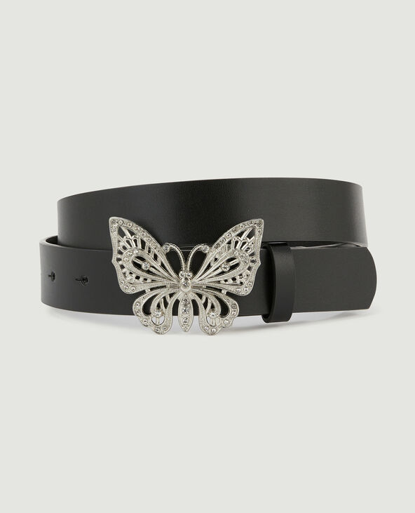 Ceinture à boucle papillon noir - Pimkie