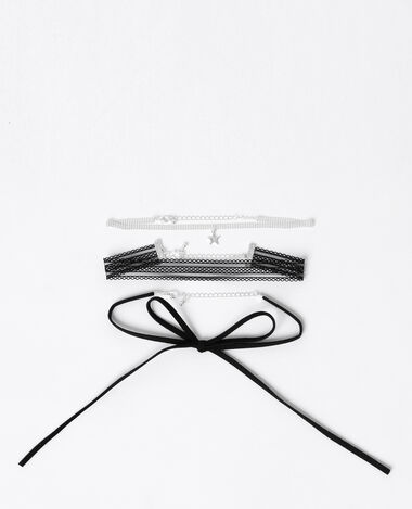 Lot de chokers doré - Pimkie