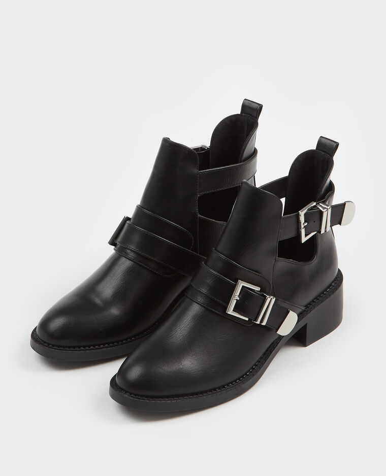 Boots à sangles noir - Pimkie