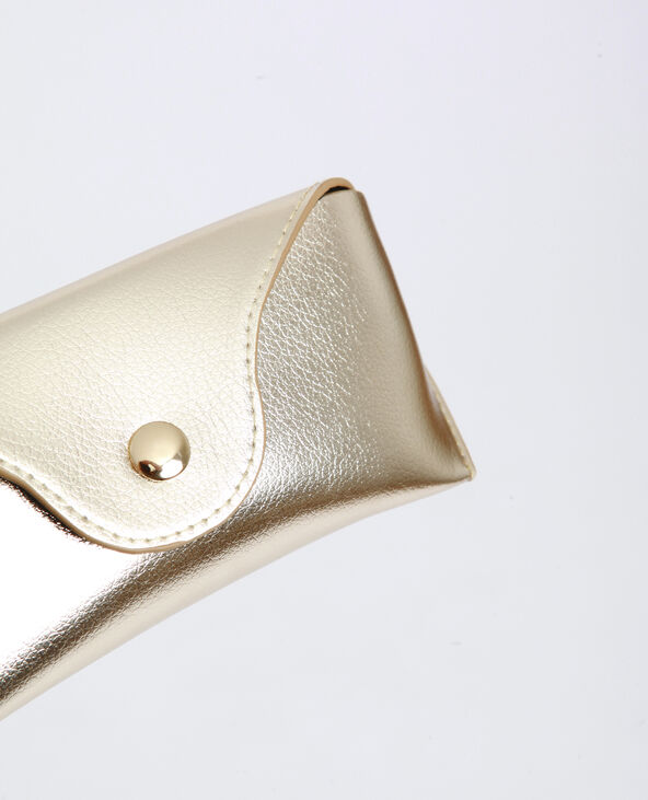 Etui à lunettes doré - Pimkie