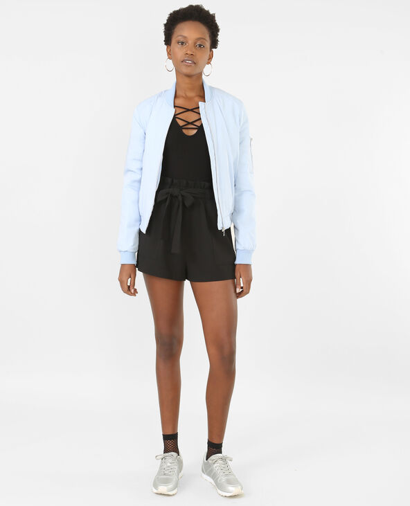 Body col lacet noir - Pimkie