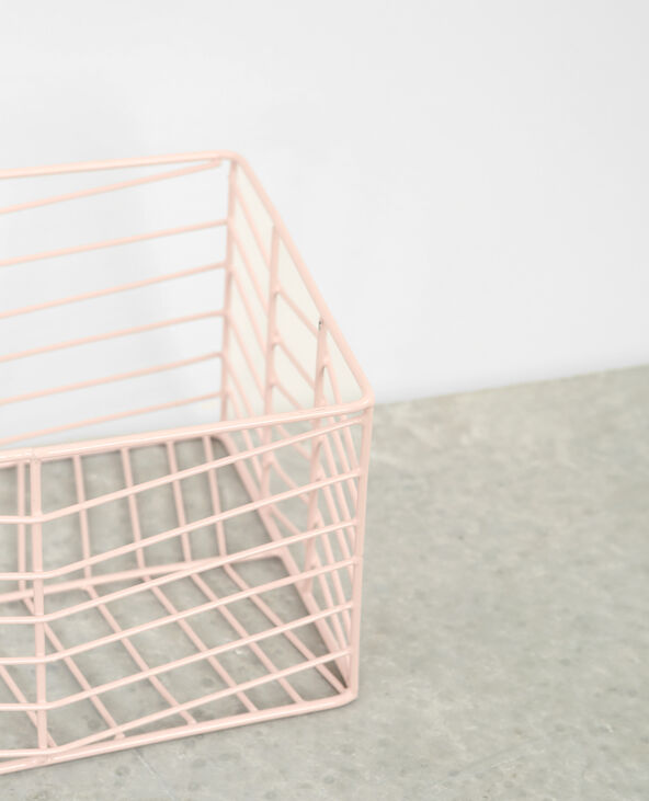 Petit panier grillagé rose clair - Pimkie