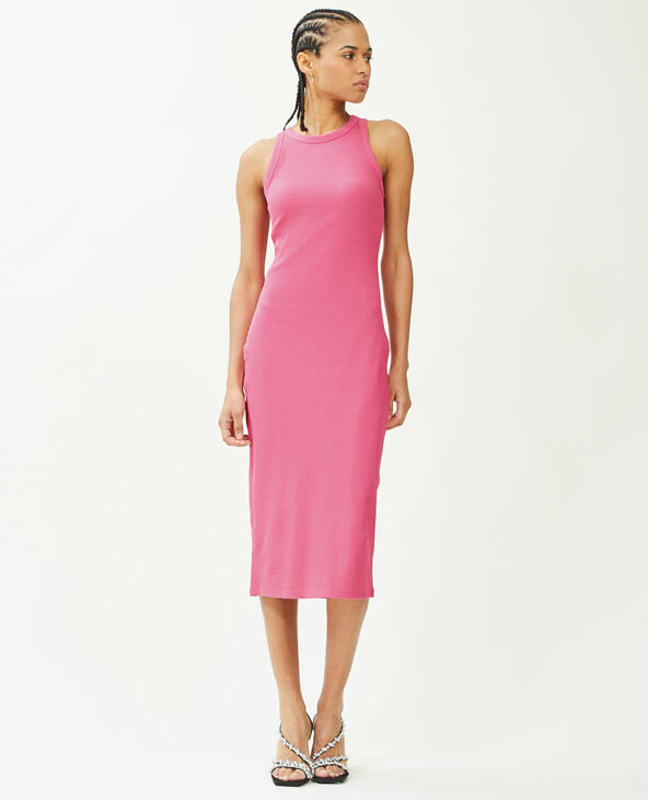 Robe débardeur maille côtelée rose - Pimkie