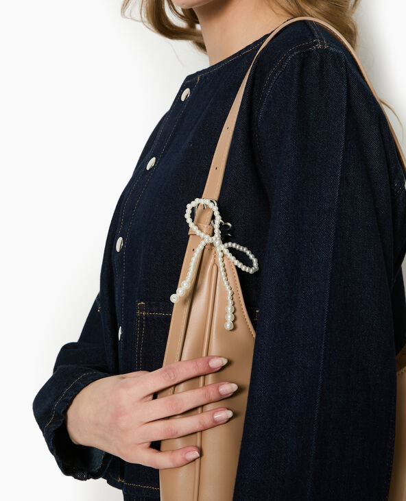 Bijou de sac avec nœud en perles blanc - Pimkie
