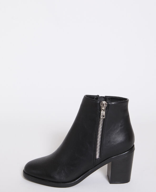 Bottines à talons noir - Pimkie