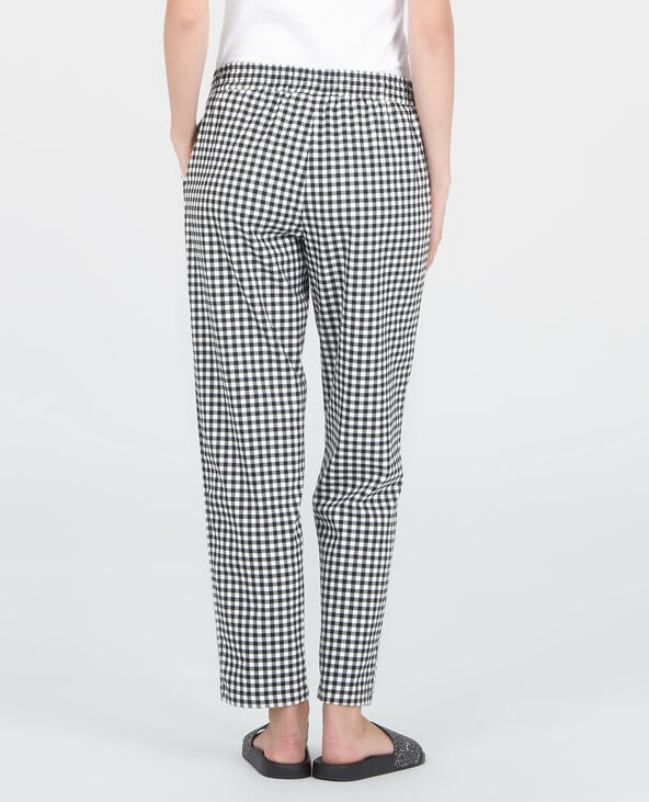 Pantalon homewear vichy noir - Pimkie