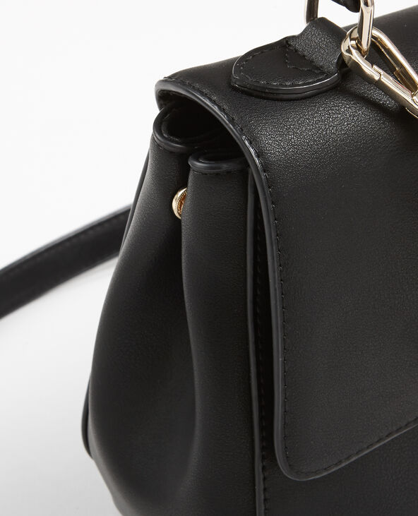 Petit sac boxy avec foulard noir - Pimkie