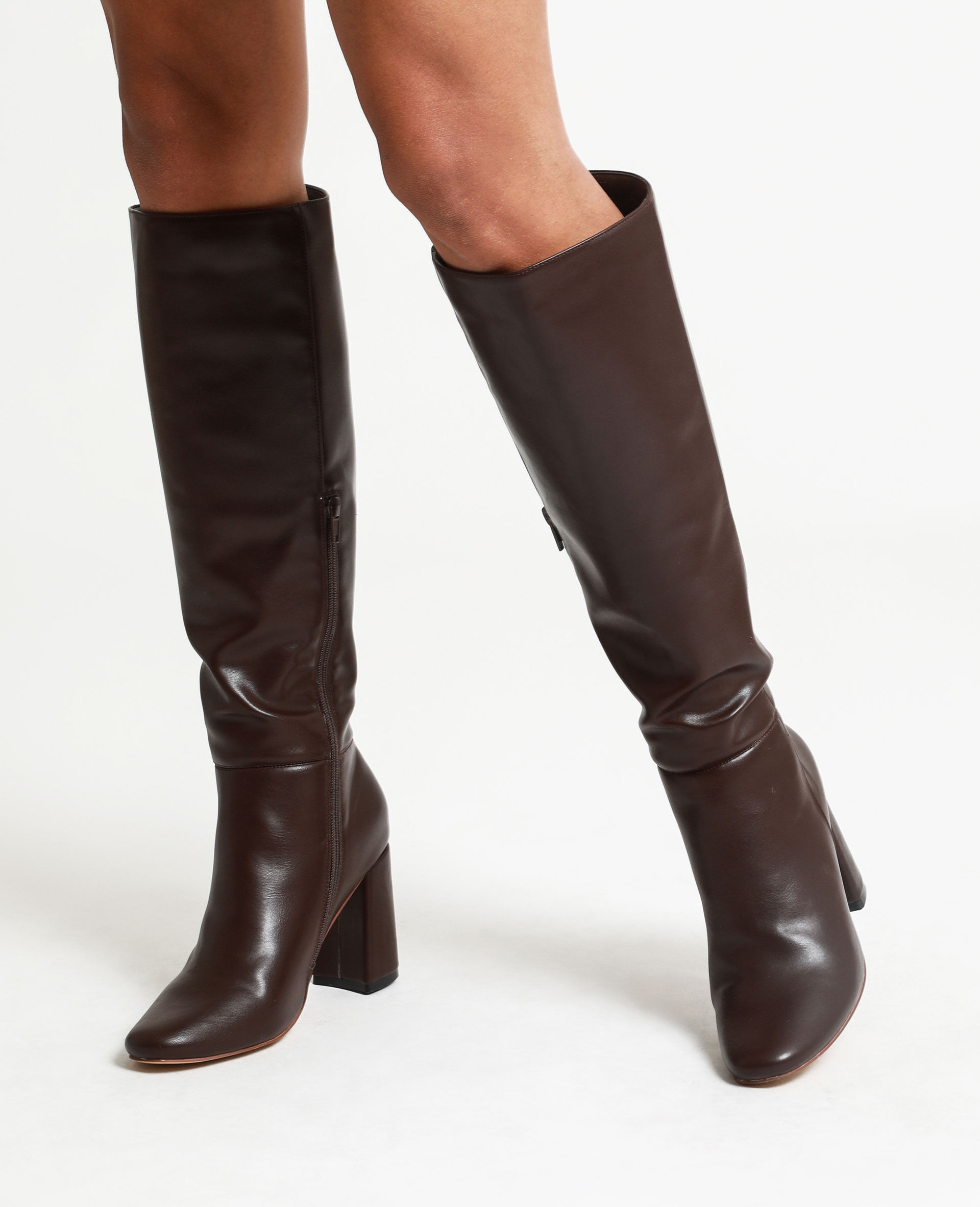 Bottes marron talon clearance