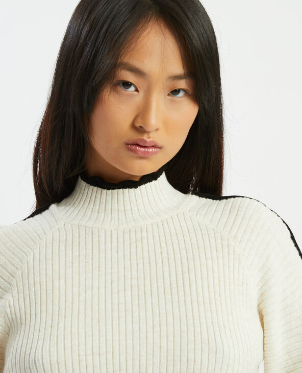 Pull à coutures apparentes blanc - Pimkie