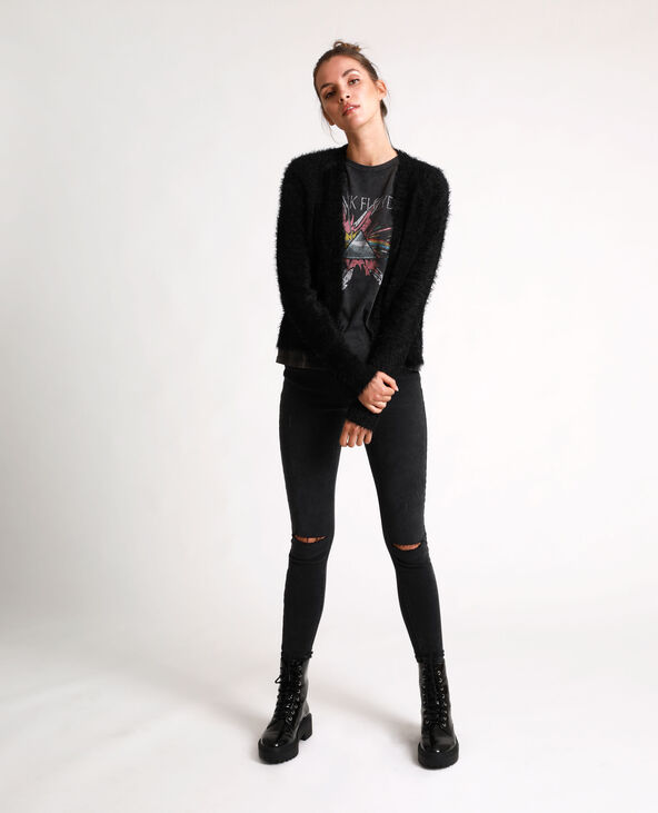 Gilet fluffly noir - Pimkie