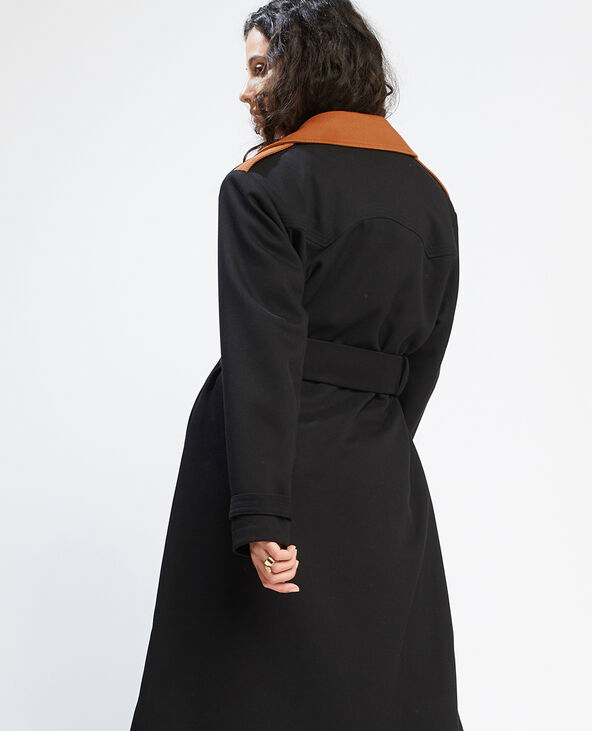 Trench oversize long noir - Pimkie